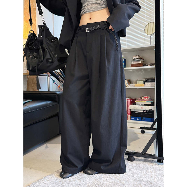 Aven Cotton Linen Trousers - Black