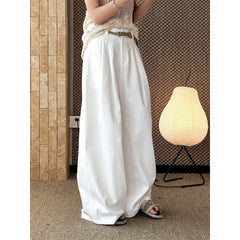 Aven Cotton Linen Trousers - White