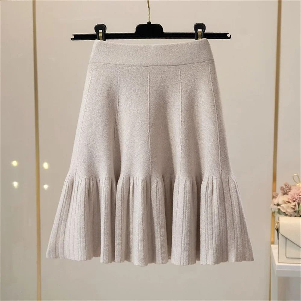 Avignon Knit Mini Skirt - Soft Blush