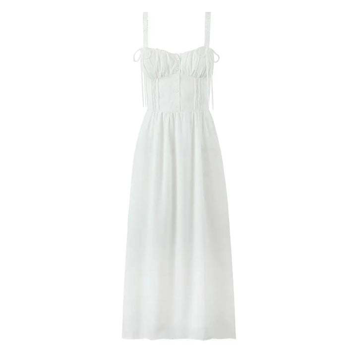 Avignon Printed Midi Dress - White