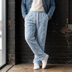 Basecamp Quilted Fleece Trousers - Ice Blue