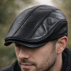 Dorset Panelled Leather Ivy Hat