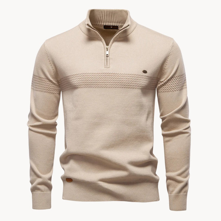 Beauregard Stripe Knit Sweater - Ecru