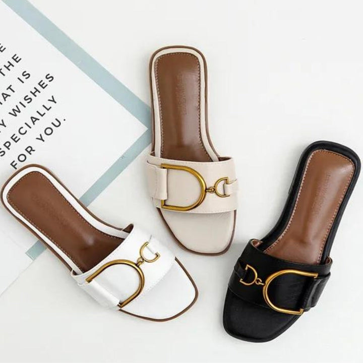Beauregard Leather Square Sandals