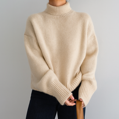 Serenne 100% Cashmere Turtleneck Sweater