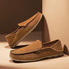 Belgravia Suede Leather Loafers - Sand