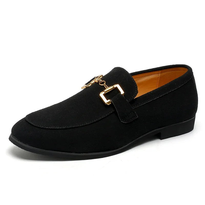Belgravia Leather Slip-On Loafers - Black