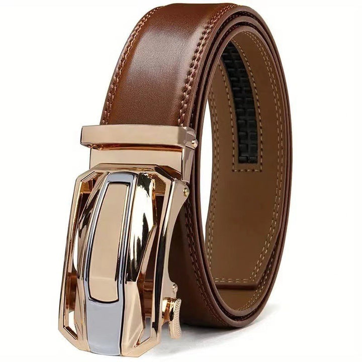 Bellagio Classic Leather Belt - Chestnut