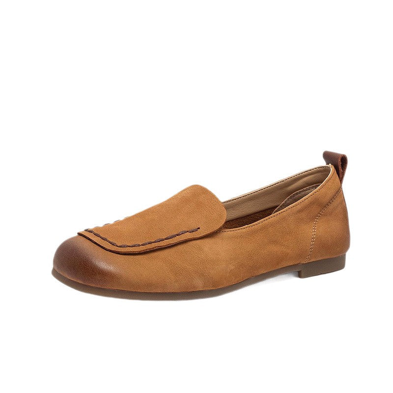 Bellucchi Genuine Leather Square Toe Loafers