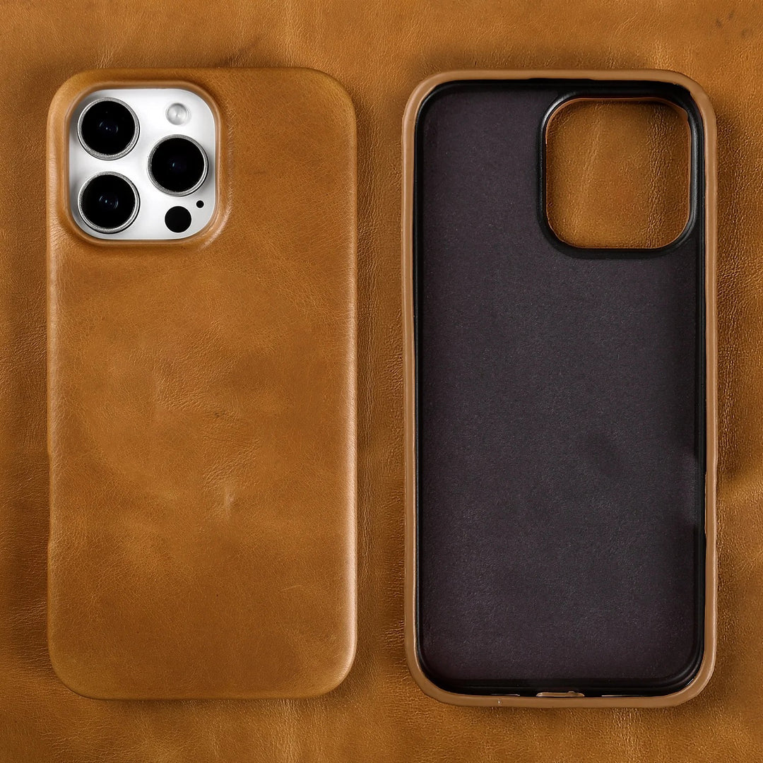 Bergamo Genuine Leather Case - Mustard Yellow