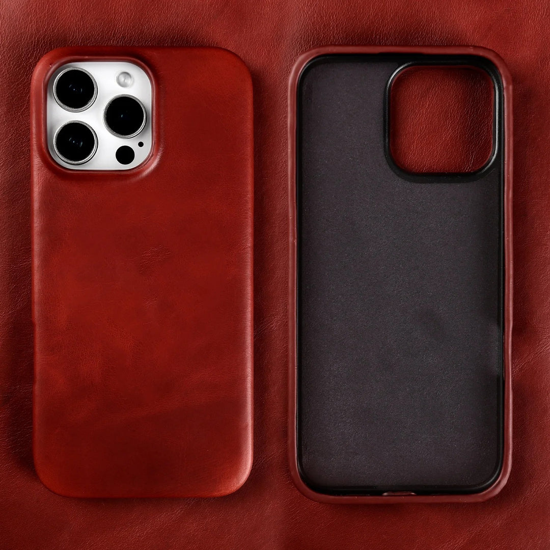 Bergamo Genuine Leather Case - Ruby Red