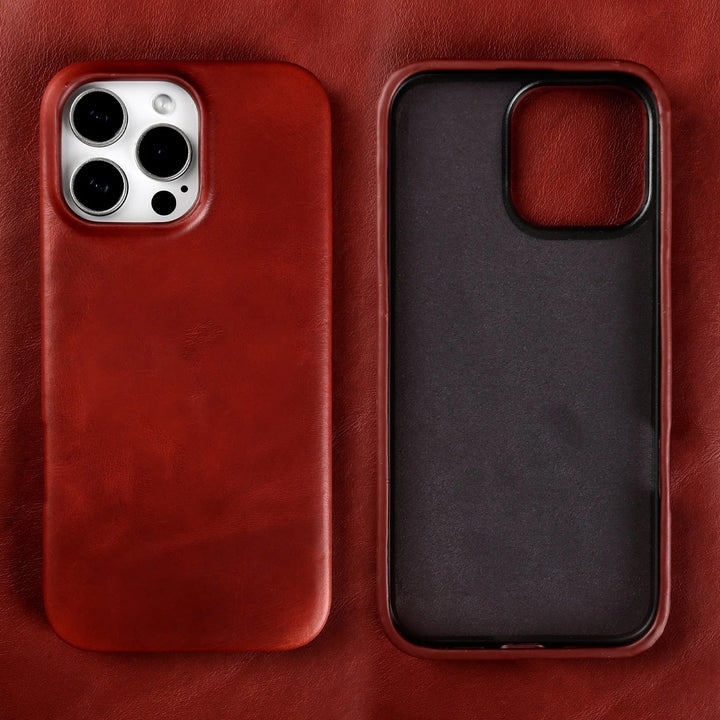 Bergamo Genuine Leather Case - Ruby Red