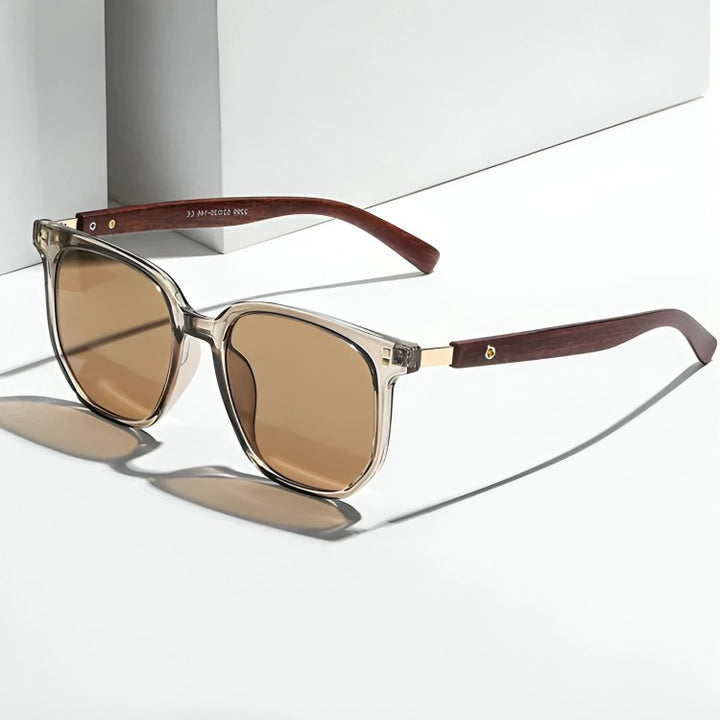 Biarritz Handcrafted Wooden Sunglasses - Classic Brown