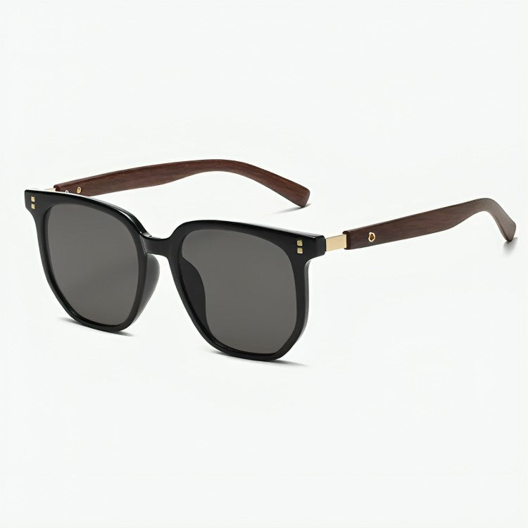 Biarritz Handcrafted Wooden Sunglasses - Jet Black