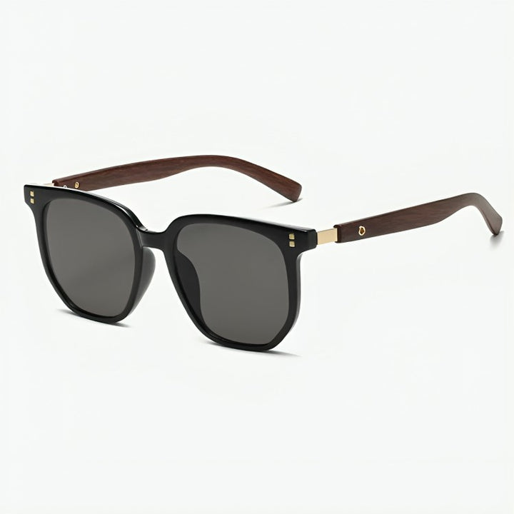 Biarritz Handcrafted Wooden Sunglasses - Jet Black