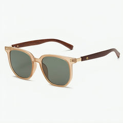 Biarritz Handcrafted Wooden Sunglasses - Walnut Forest