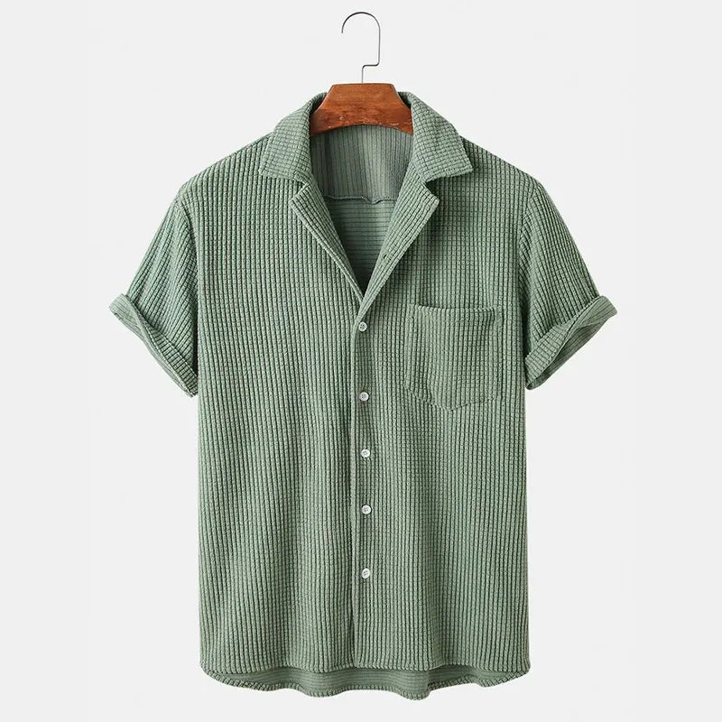 Biarritz Knit Button-Up Shirt - Spearmint