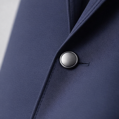 Metal snap closure detail