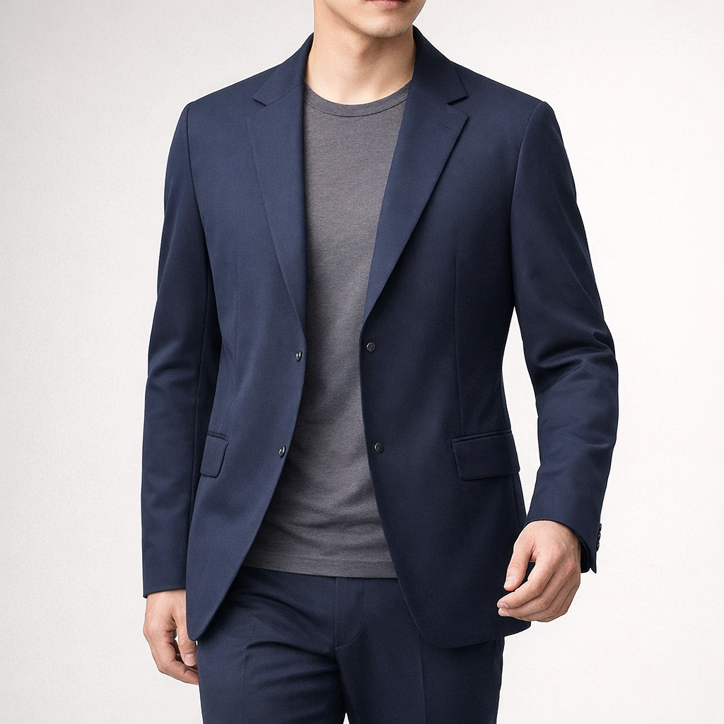 Momentum Tech Stretch Blazer in Midnight Navy