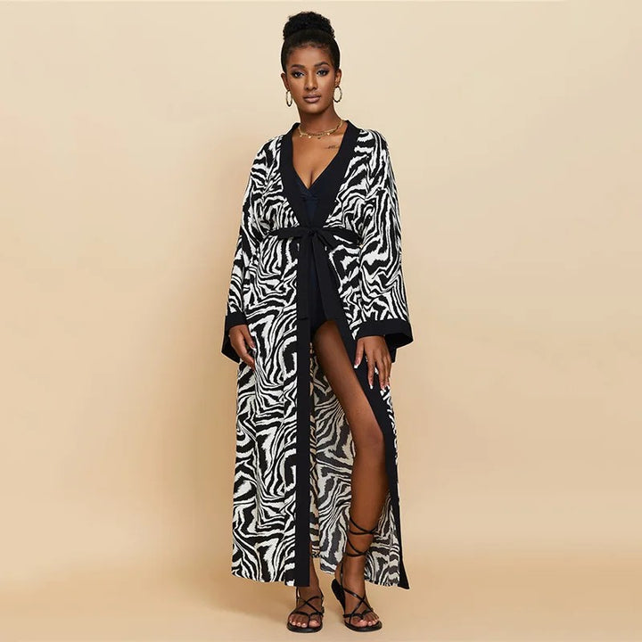 Cala Tie-Dye Cover-Up - Zebra Print