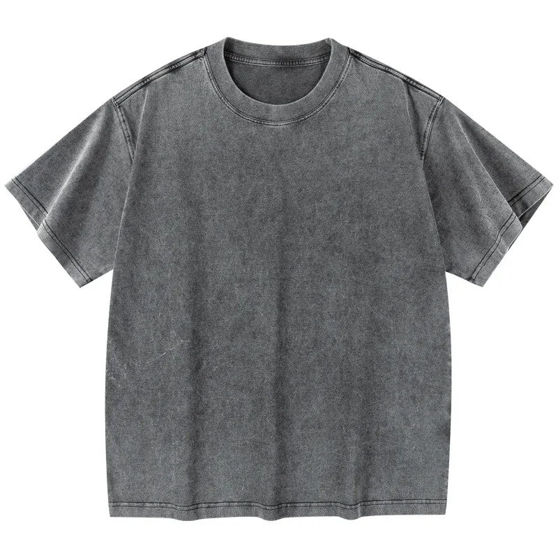 Caledon Washed Cotton T-Shirt - Ash Wash