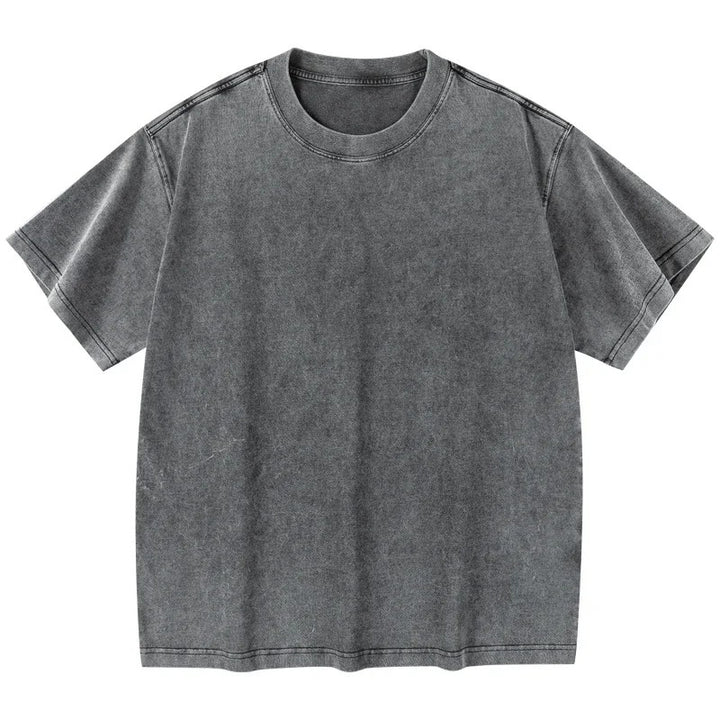 Caledon Washed Cotton T-Shirt - Ash Wash