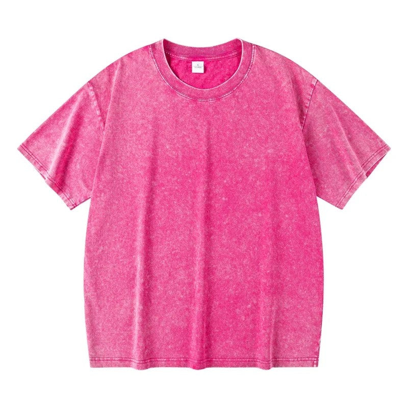 Caledon Washed Cotton T-Shirt - Dusty Rose