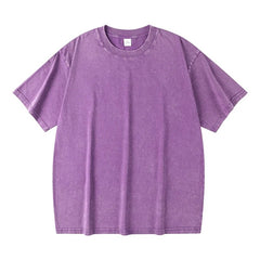 Caledon Washed Cotton T-Shirt - Faded Lavender