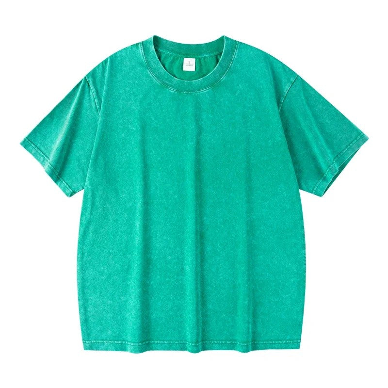 Caledon Washed Cotton T-Shirt - Forest Wash