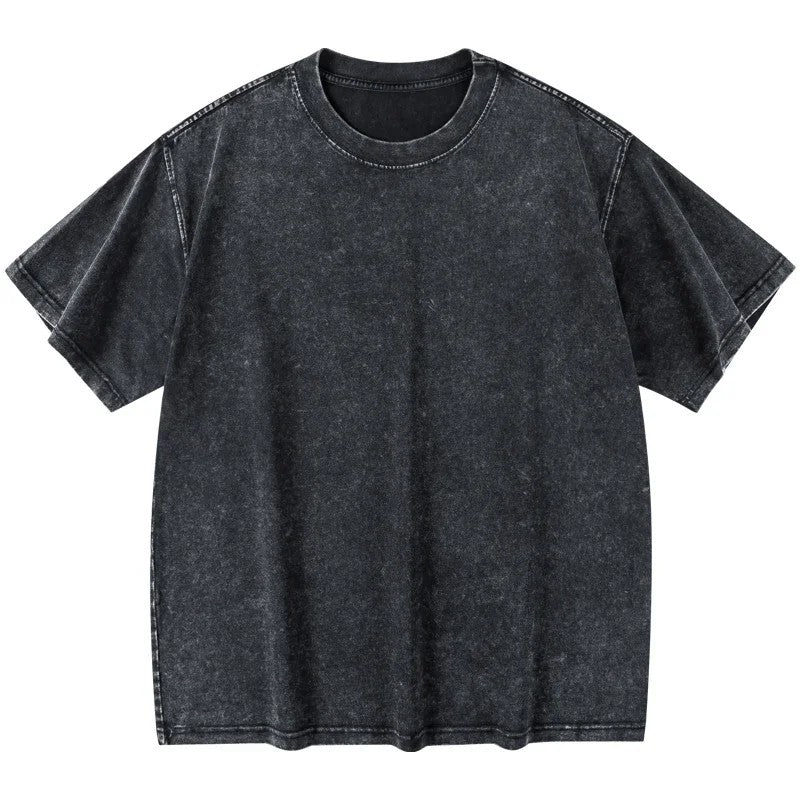 Caledon Washed Cotton T-Shirt - Graphite Wash