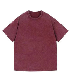 Caledon Washed Cotton T-Shirt - Merlot Wash