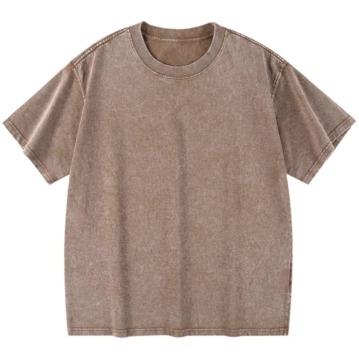 Caledon Washed Cotton T-Shirt - Umber Wash