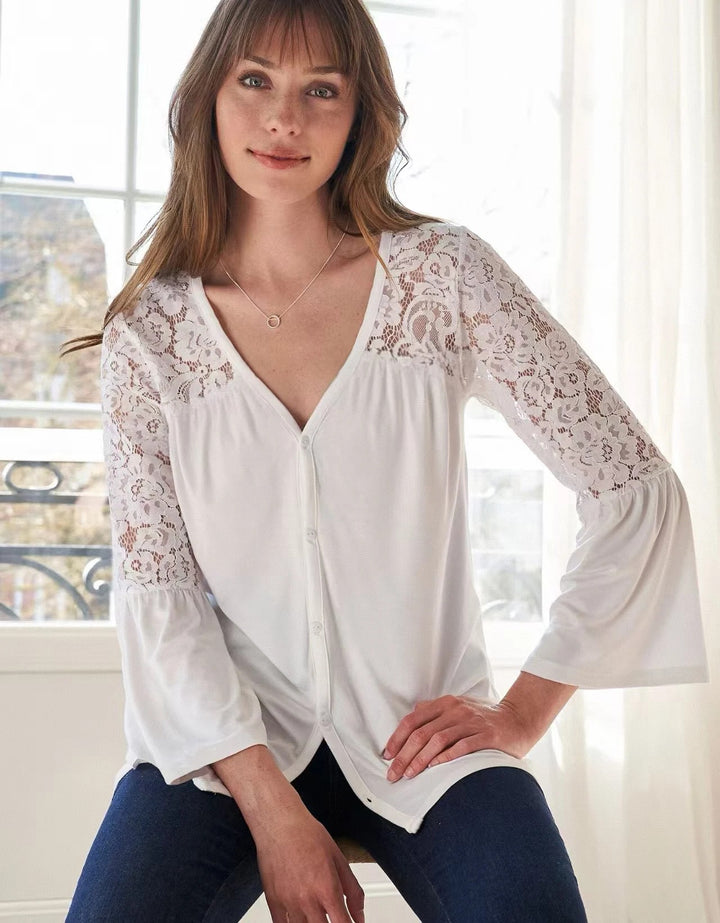 Calla Lace Flare Blouse