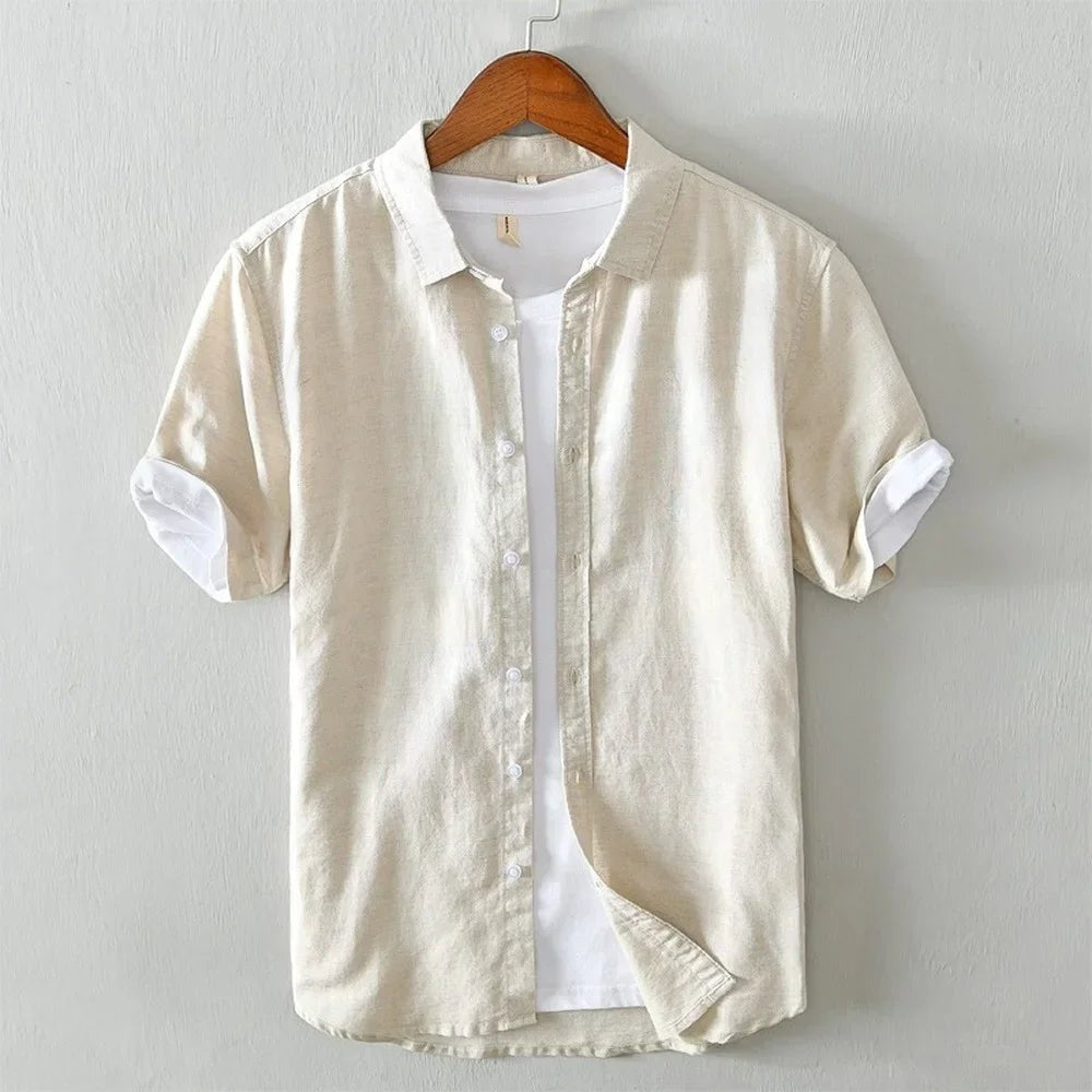 Cannes Linen Shirt - Sand