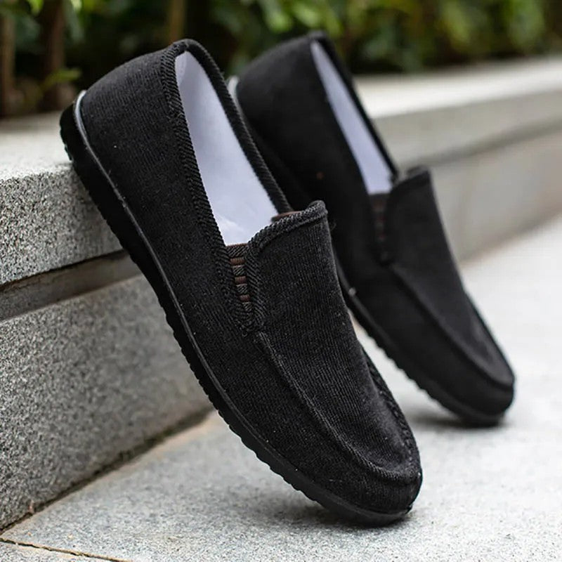 Canyon Canvas Slip-On Loafers - Black