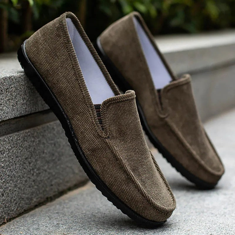 Canyon Canvas Slip-On Loafers - Forest Green