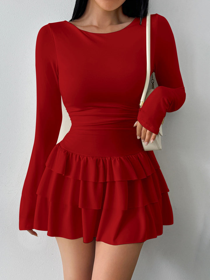 Catania Slim Knit Dress - Classic Red