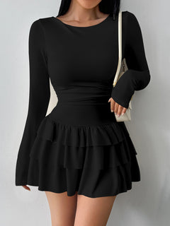 Catania Slim Knit Dress - Onyx Black