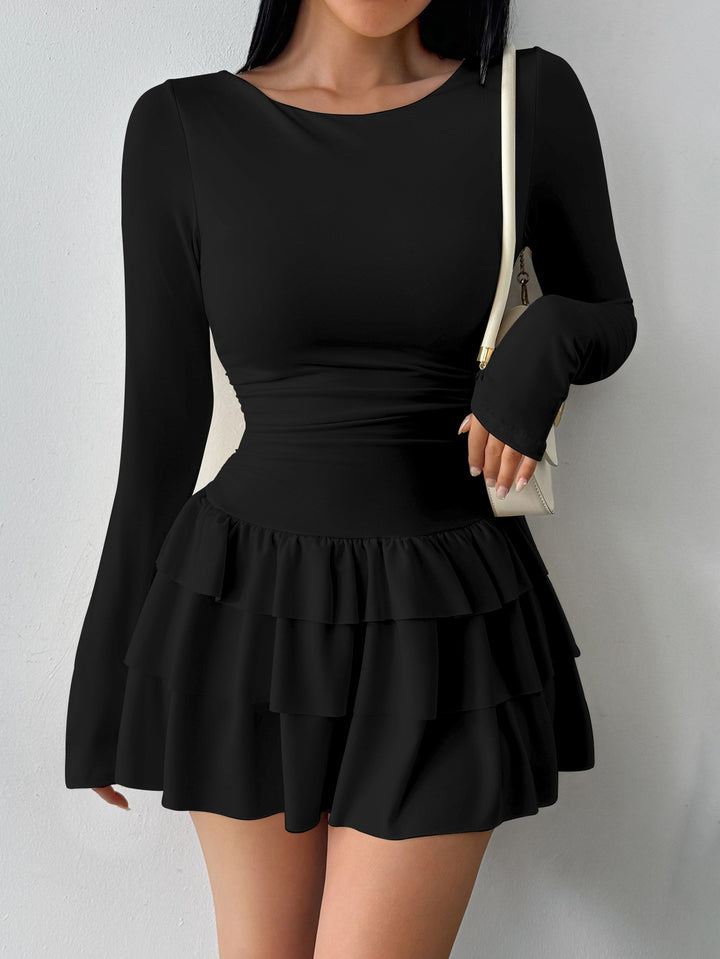 Catania Slim Knit Dress - Onyx Black