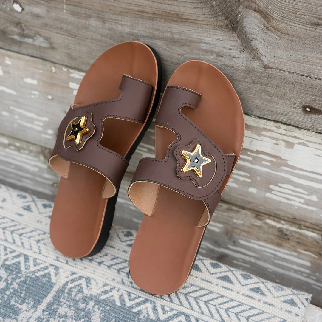 Celestine Star Flat Sandals