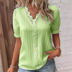 Cervia Cutout Short Sleeve Blouse