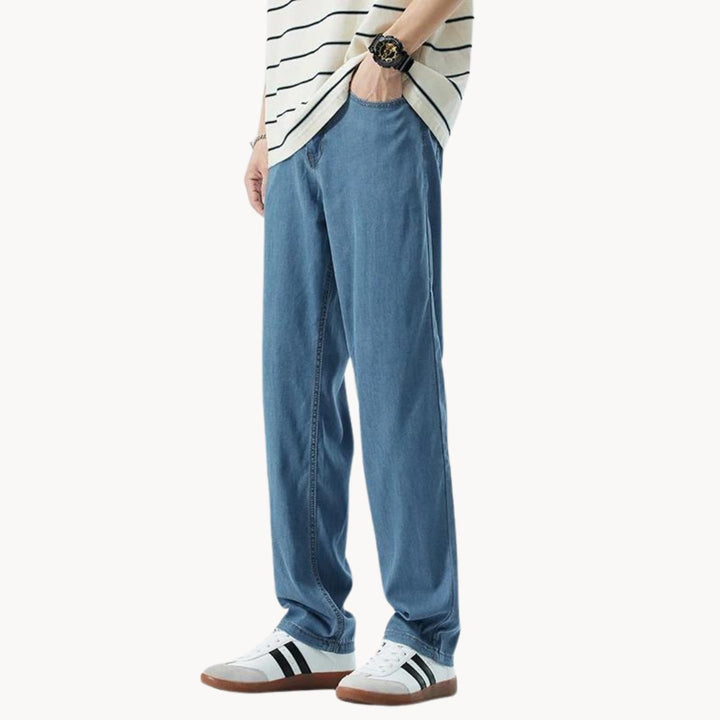 Chanoire Denim Straight Leg Pants - Light Indigo