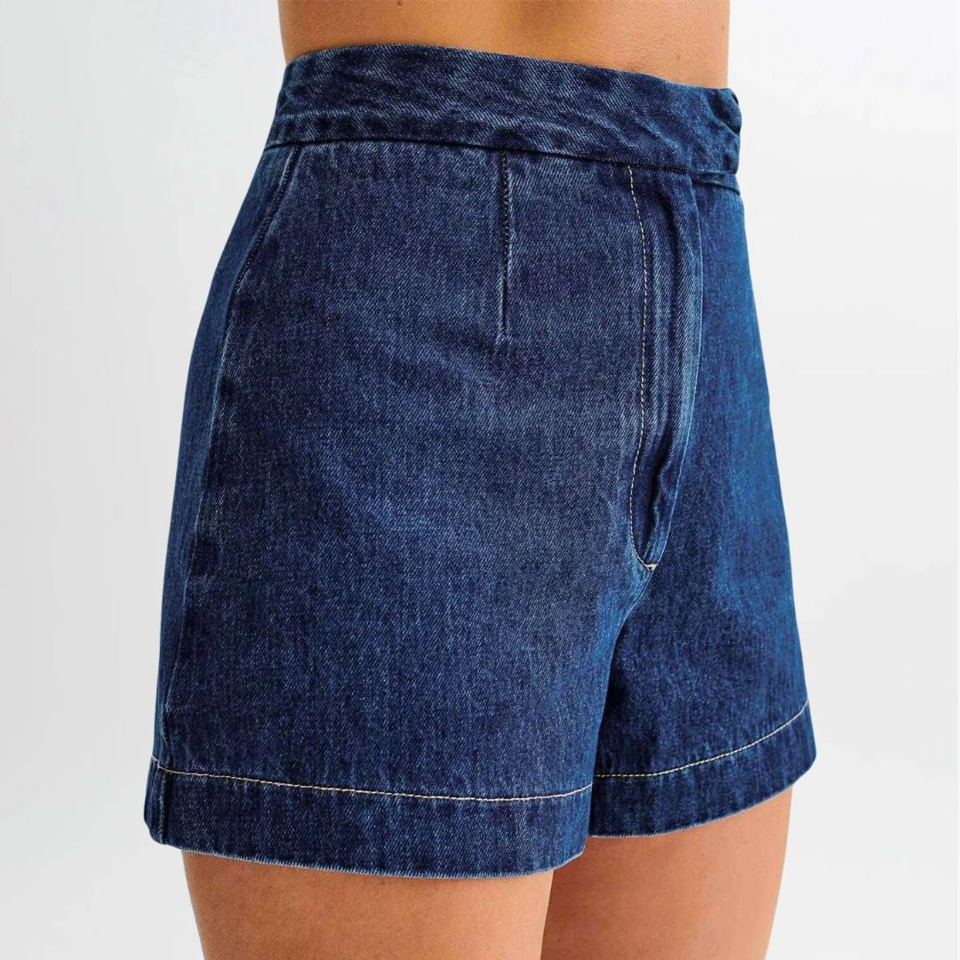 Chanoire Denim Vest Shorts Set