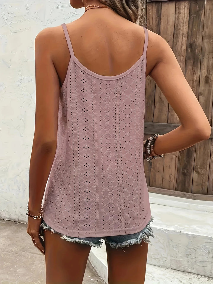 Chanoire Perforated V-Neck Set