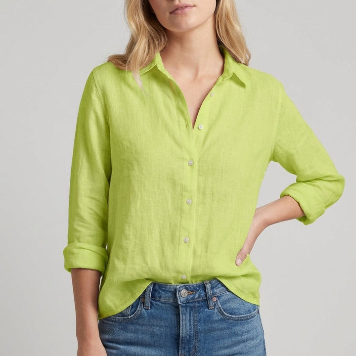 Chantilly Relaxed Button Blouse - Sage