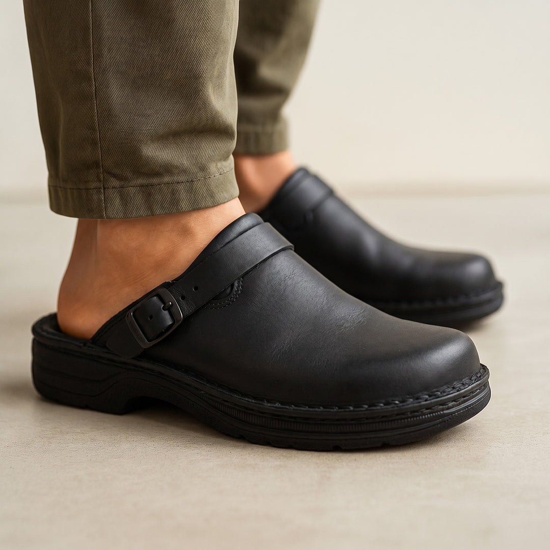 Corso Suede Comfort Sandals - Classic Black