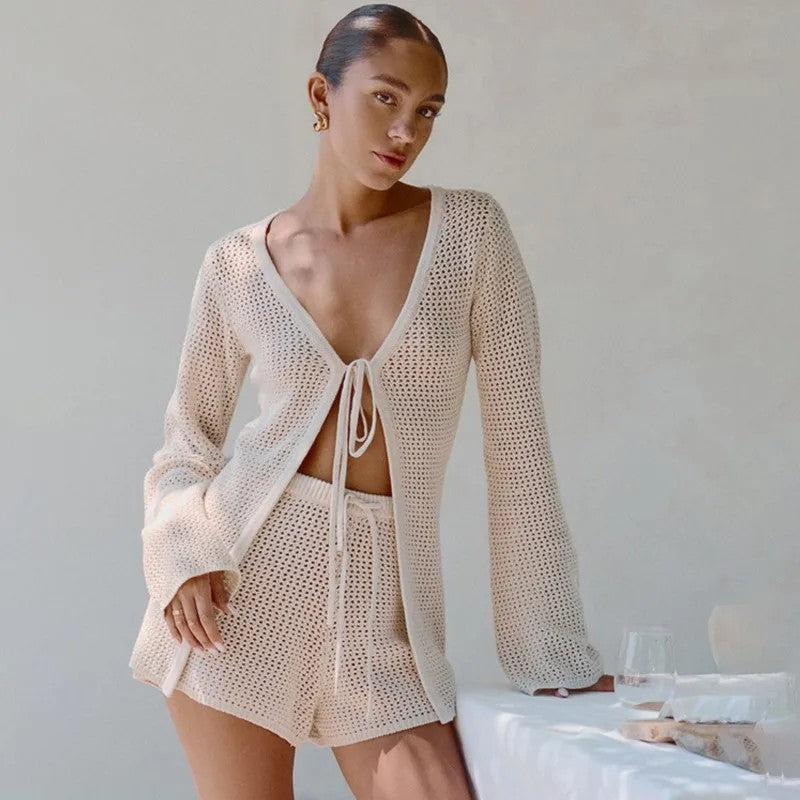 Coralia High-Waist Swim Set - Apricot