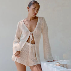 Coralia High-Waist Swim Set - Apricot