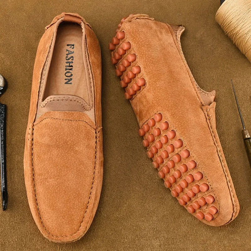 Crestview Handmade Driving Loafers - Chestnut Brown