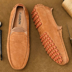 Crestview Handmade Driving Loafers - Chestnut Brown